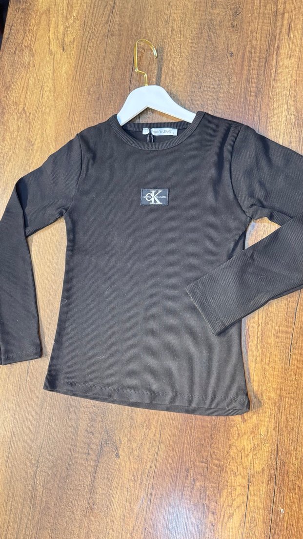 Kız Çocuk Siyah Uzun Kollu Baskılı Tişört - Görsel 2