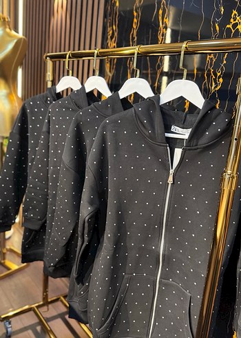 Siyah Kapüşonlu Uzun Kadın Ceket - Görsel 3