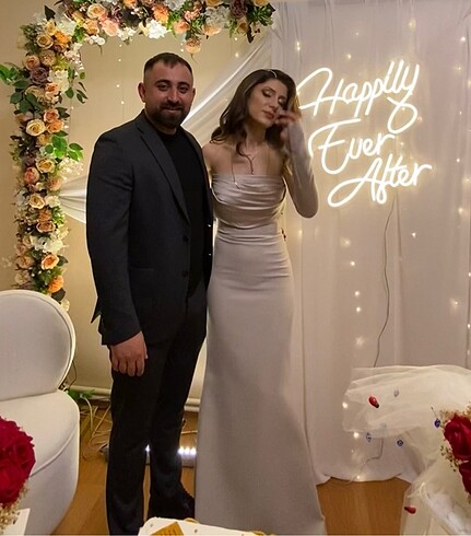 s Beden camel Renk Balık abiye elbise