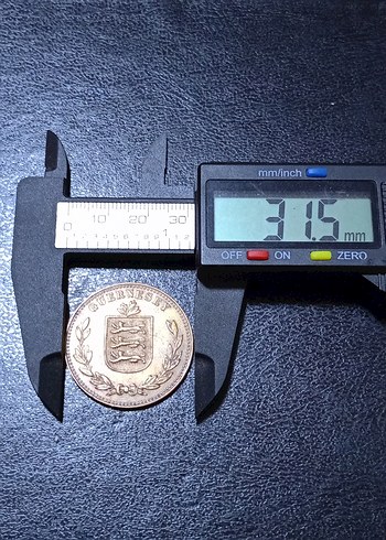 GUERNSEY 1934 Madeni parası. - Görsel 3