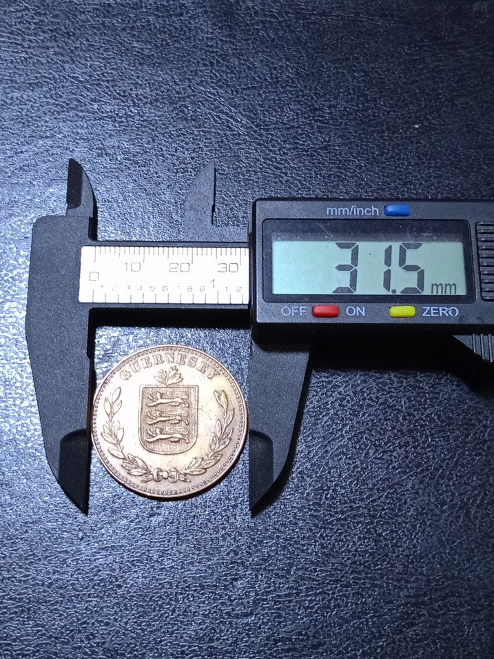 GUERNSEY 1934 Madeni parası. - Görsel 3