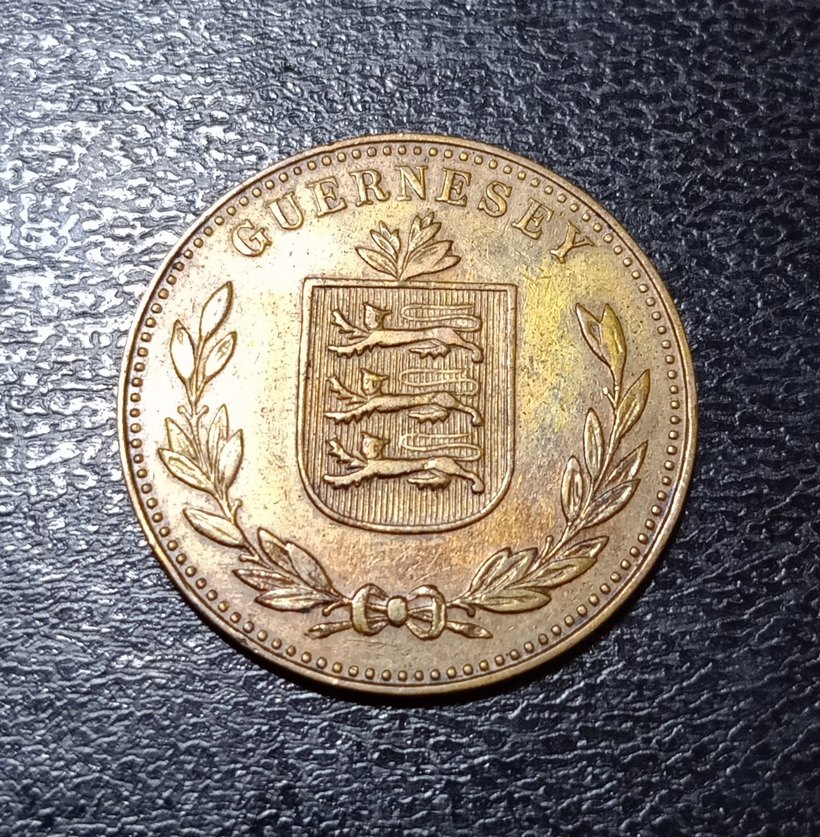GUERNSEY 1934 Madeni parası. - Görsel 2