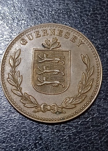 GUERNSEY 1947 Madeni parası. - Görsel 2