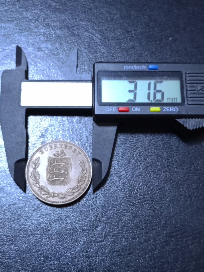 GUERNSEY 1947 Madeni parası. - Görsel 3