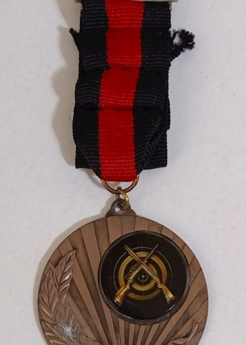 Antika Alman Atıcılık Madalyası - Kranz - Görsel 3