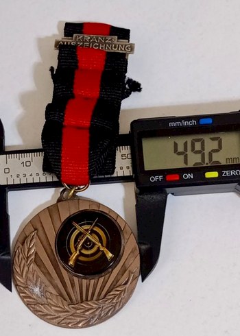 Antika Alman Atıcılık Madalyası - Kranz - Görsel 4