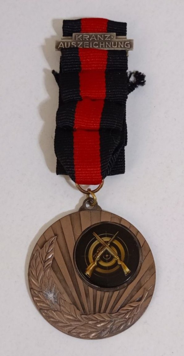 Antika Alman Atıcılık Madalyası - Kranz - Görsel 3