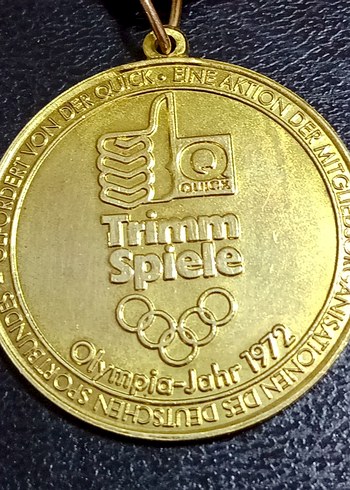 1972 Münih Olimpiyat Trimm Spiele Madalyası - Görsel 2