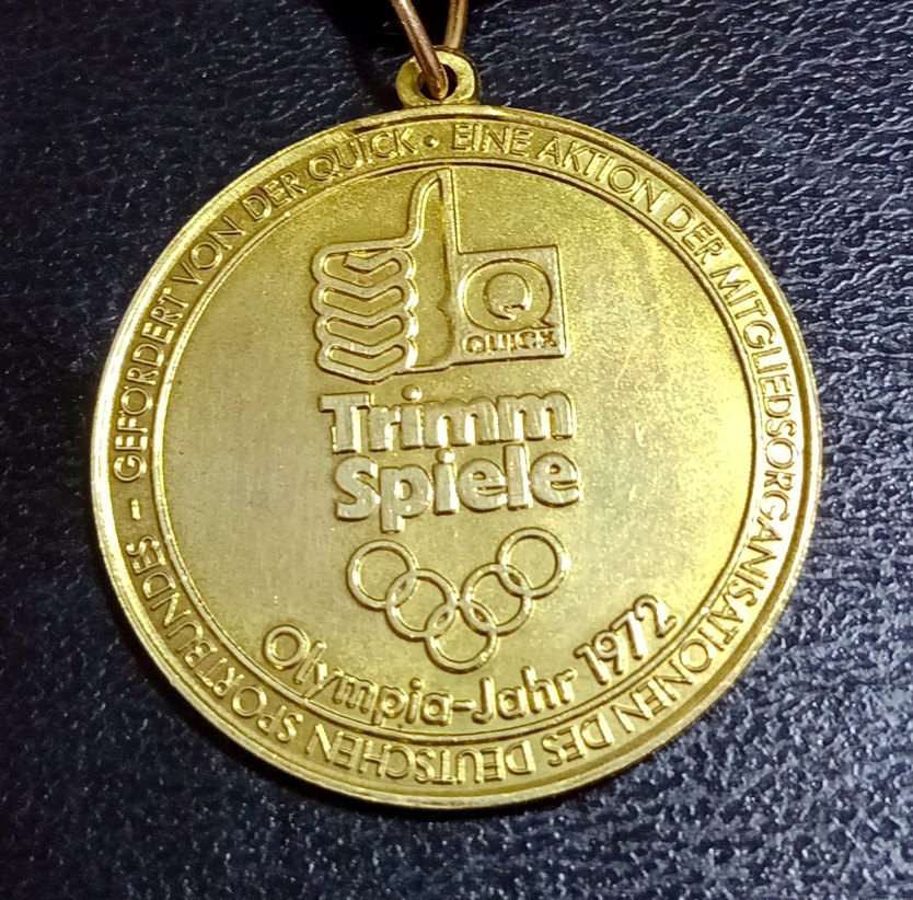 1972 Münih Olimpiyat Trimm Spiele Madalyası - Görsel 2