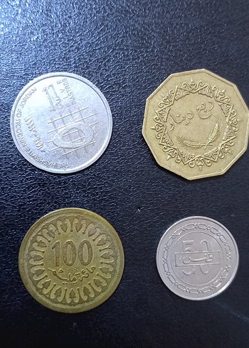 Arap Ülkeleri 4 adet madeni para - Görsel 3