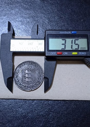 1902 GUERNSEY Madeni parası. - Görsel 3