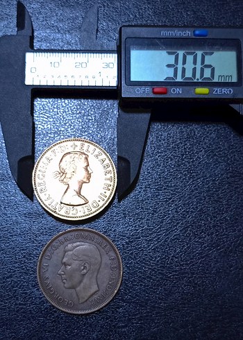 Birleşik Krallık 2 adet madeni para. - Görsel 3