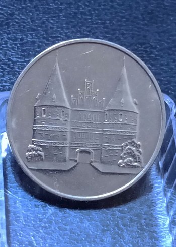 1969 Lübeck Holstentor HatıraJeton/Token - Görsel 2