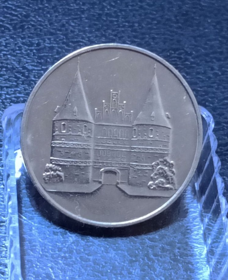 1969 Lübeck Holstentor HatıraJeton/Token - Görsel 2