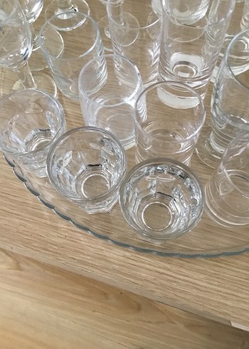 Çeşitli Boylarda Şeffaf Cam Bardak Seti - Görsel 6