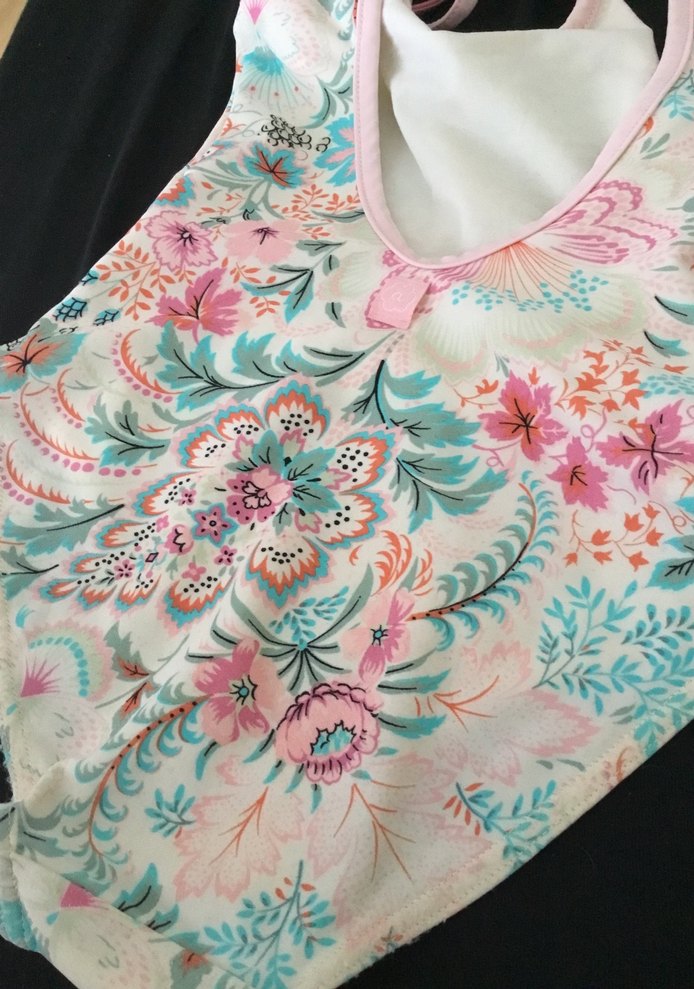 Çiçek Desenli Kız Mayo - Görsel 5