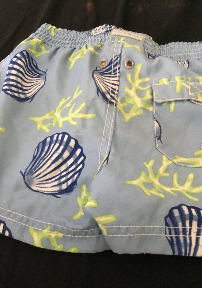 Mavi Desenli Erkek Çocuk şort / ayakkabı - Görsel 5