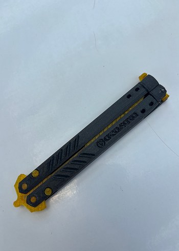 Beden sarı Renk Kelebek Bıçak