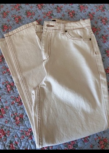 Trendyol & Milla Krem Bej Denim Jean