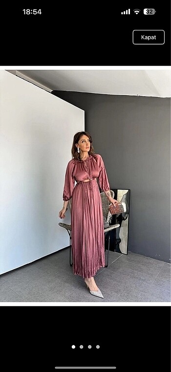 Zara Zara saten elbise