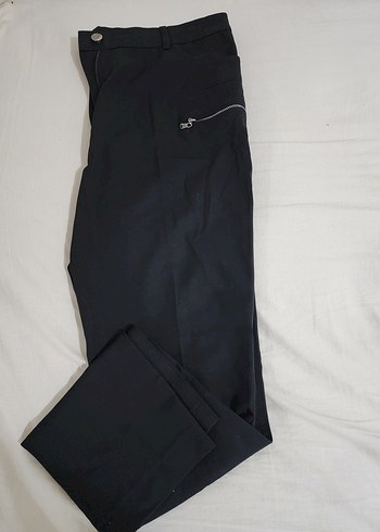 Siyah Kadın Regular Fit Kumaş Pantolon