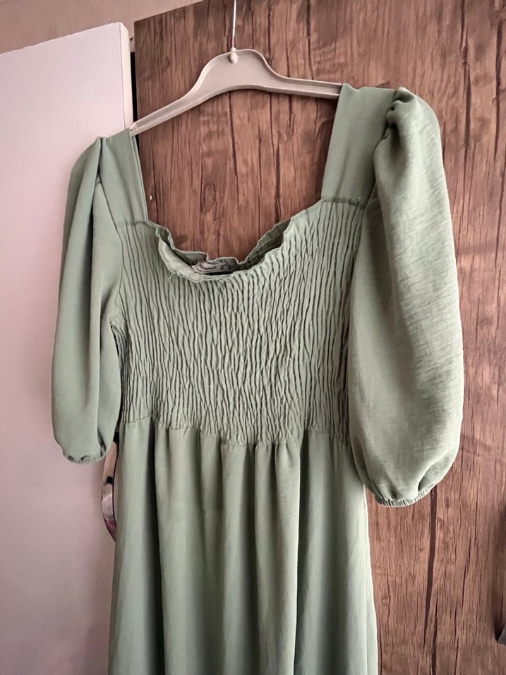 Bohem Stil Uzun Keten Elbise - Görsel 4