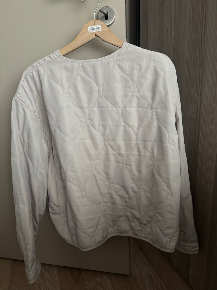 Düğmeli Bej Midi Kadın Ceket - Görsel 4