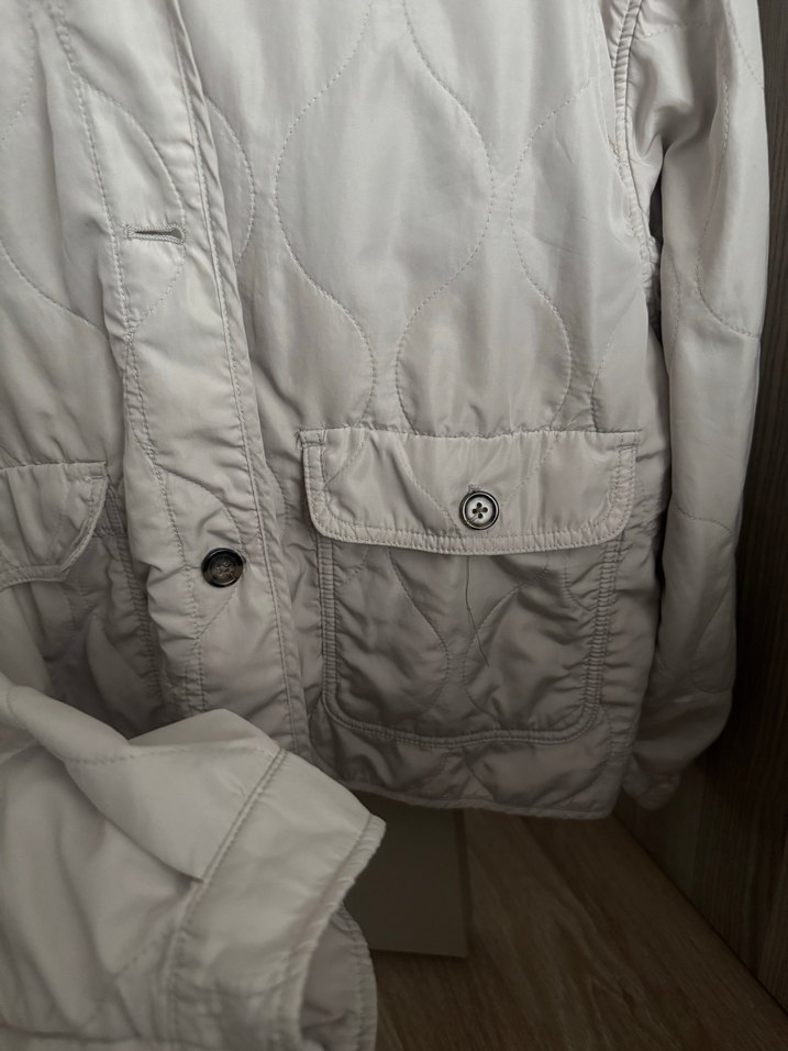 Düğmeli Bej Midi Kadın Ceket - Görsel 3