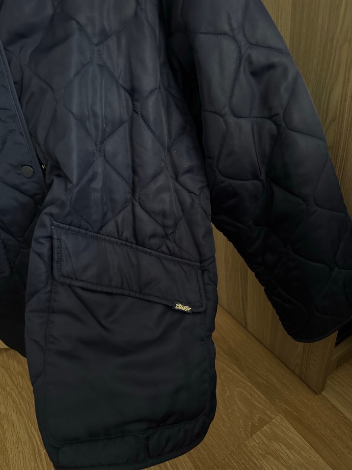 Pull&Bear Lacivert Kadın Kışlık Ceket - Görsel 5