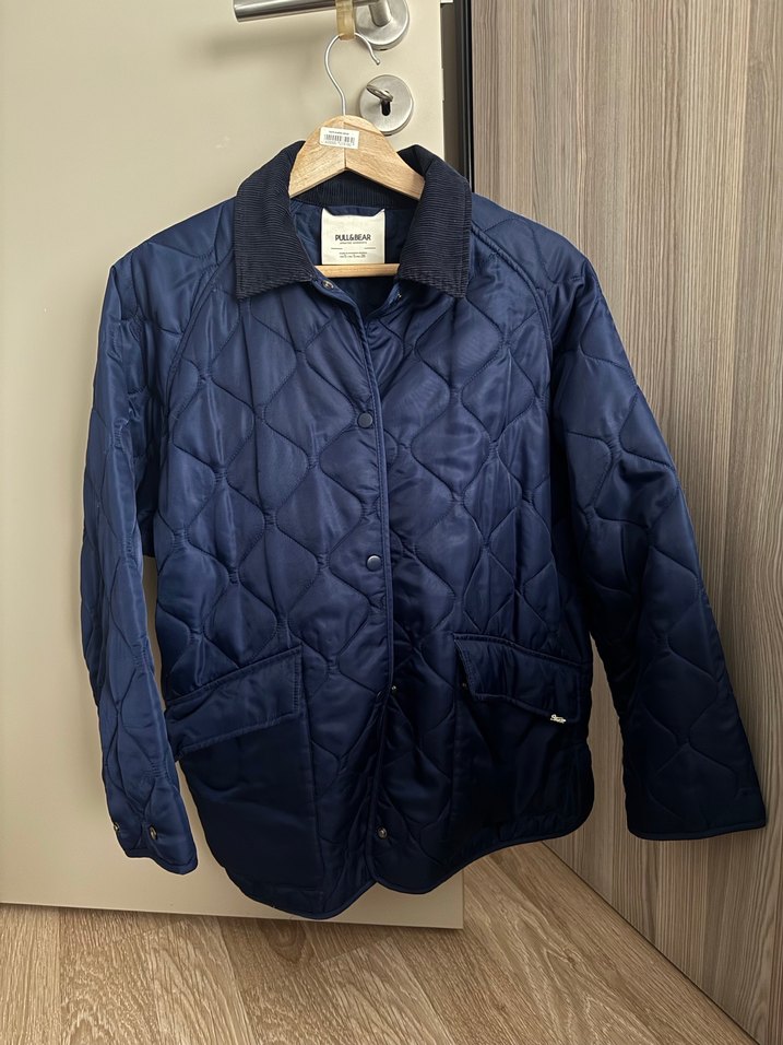 Pull&Bear Lacivert Kadın Kışlık Ceket - Görsel 2