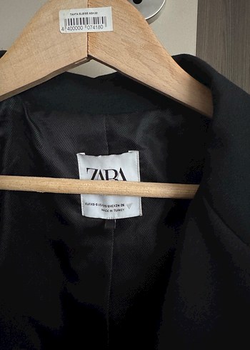 Kadın Siyah Keten Ofis Blazeri - Görsel 2