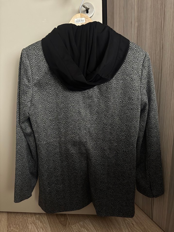 Gri Midi Kadın Blazer Ceket - Görsel 5