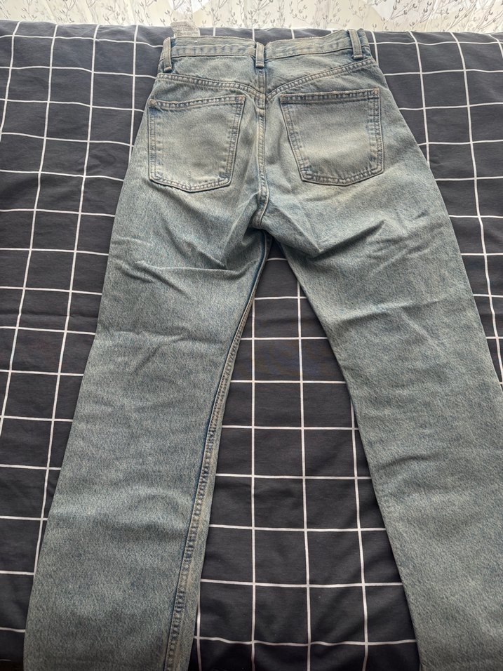 Gri Midi Boy Denim Kadın Jean - Görsel 3