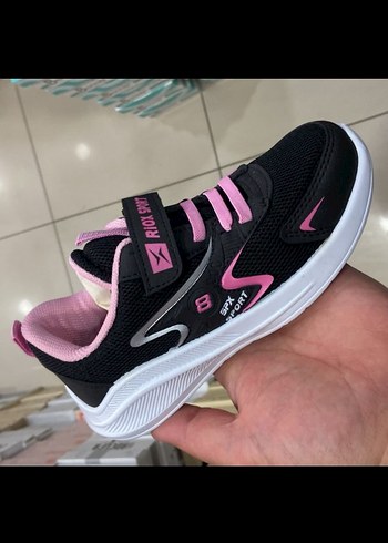 Kız Çocuk Siyah Pembe Spor Ayakkabı 32 no