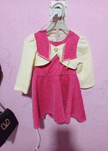 kız çocuk pembe elbise