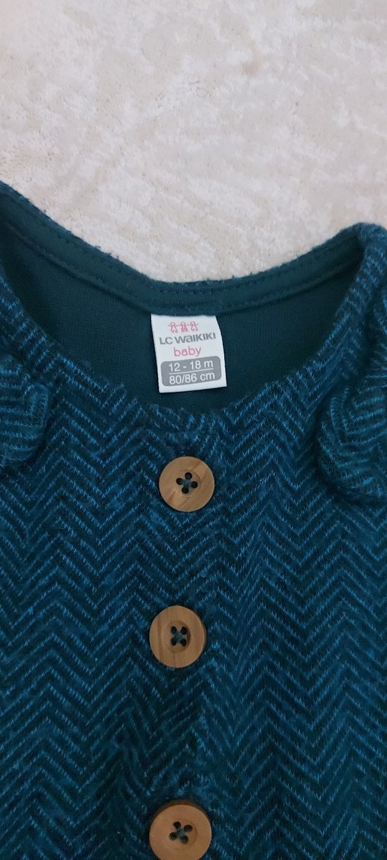 Düğmeli Yün Bebek tulumu - Görsel 2