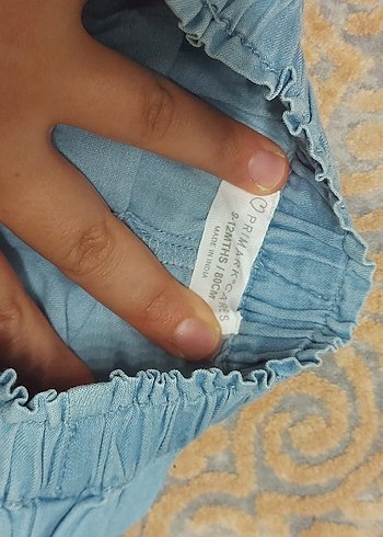 Kız Çocuk Açık Mavi Bol Denim Şort - Görsel 2