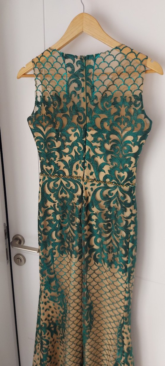 Dantel Detaylı Bohem Uzun Kadın Abiye Elbise - Görsel 3