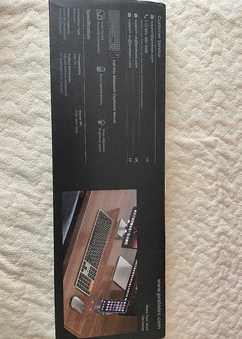 ProtoArc Backlit Bluetooth Keyboard Mouse For Mac, KM100-A - Görsel 2