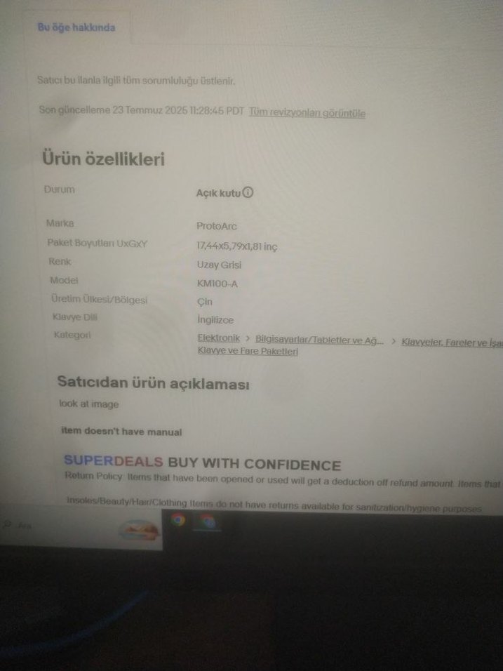 ProtoArc Backlit Bluetooth Keyboard Mouse For Mac, KM100-A - Görsel 5