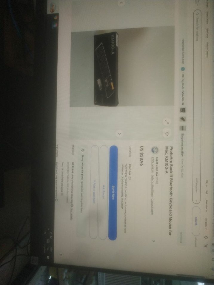 ProtoArc Backlit Bluetooth Keyboard Mouse For Mac, KM100-A - Görsel 4