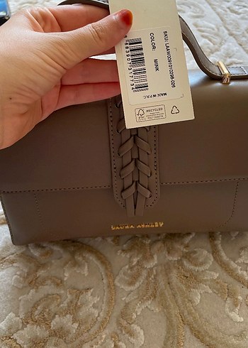 Laura Ashley Bej Deri Kadın El Çantası - Laura Ashley