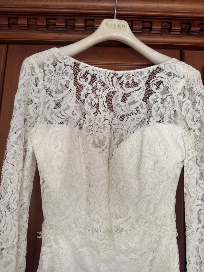 Vakko Dantel Gelinlik Duvak Ve Çanta - Görsel 3