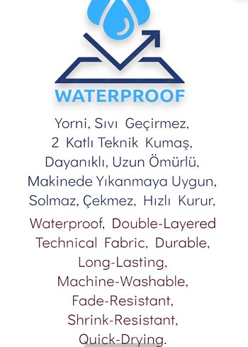 Yorni Sıvı Geçirmez Cırtlı Cepli Önlük - Görsel 7