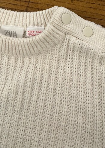 Zara Bebek Lacivert Çizgili Kazak-18-24 Ay 92 cm - Görsel 2