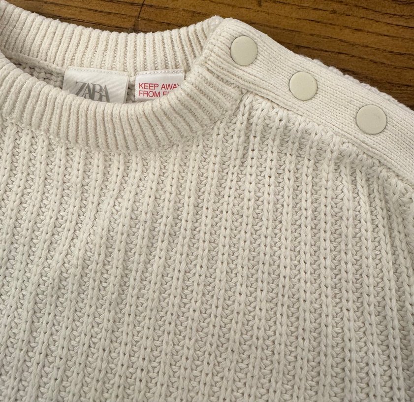 Zara Bebek Lacivert Çizgili Kazak-18-24 Ay 92 cm - Görsel 2