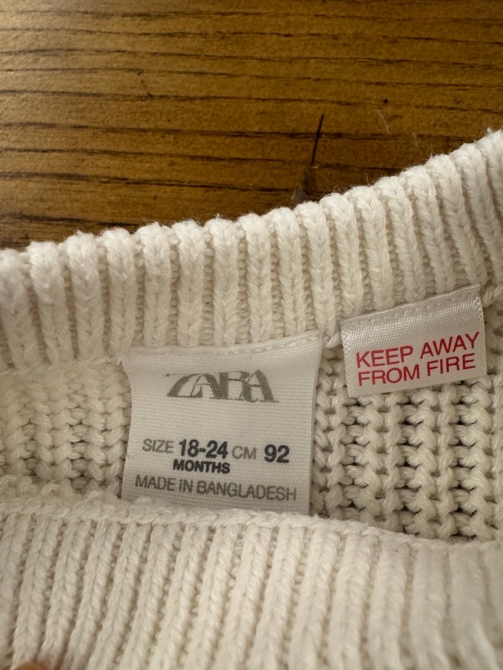 Zara Bebek Lacivert Çizgili Kazak-18-24 Ay 92 cm - Görsel 3