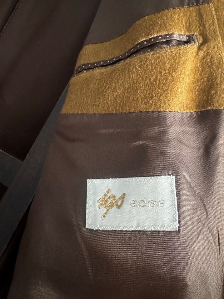 Erkek İGS Camel Yün Kaşmir Ceket 56/6 Drop - Görsel 5