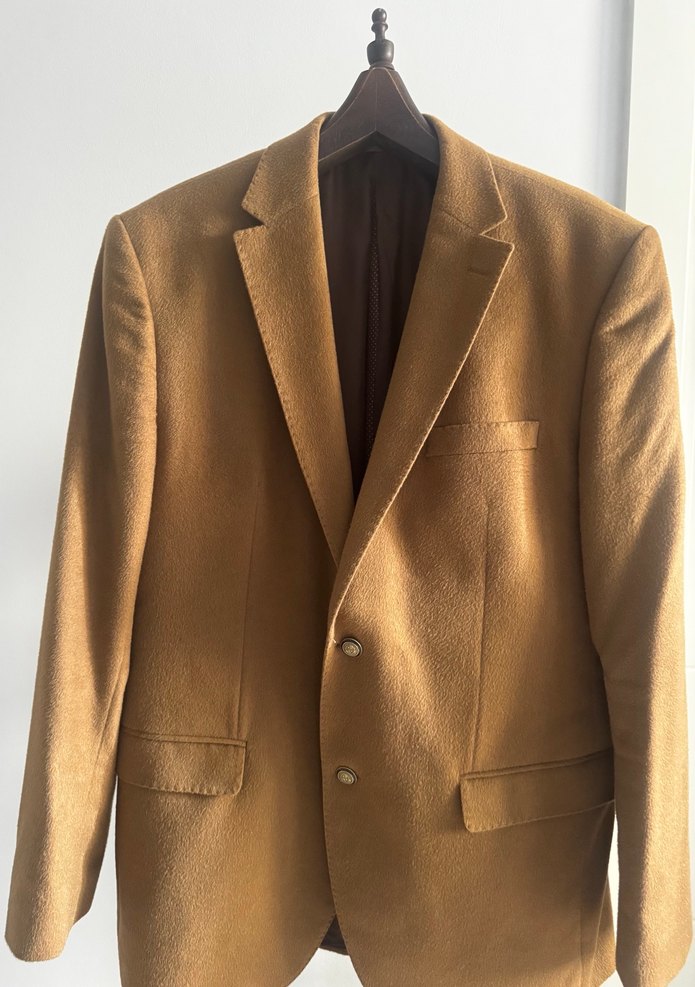 Erkek İGS Camel Yün Kaşmir Ceket 56/6 Drop - Görsel 2