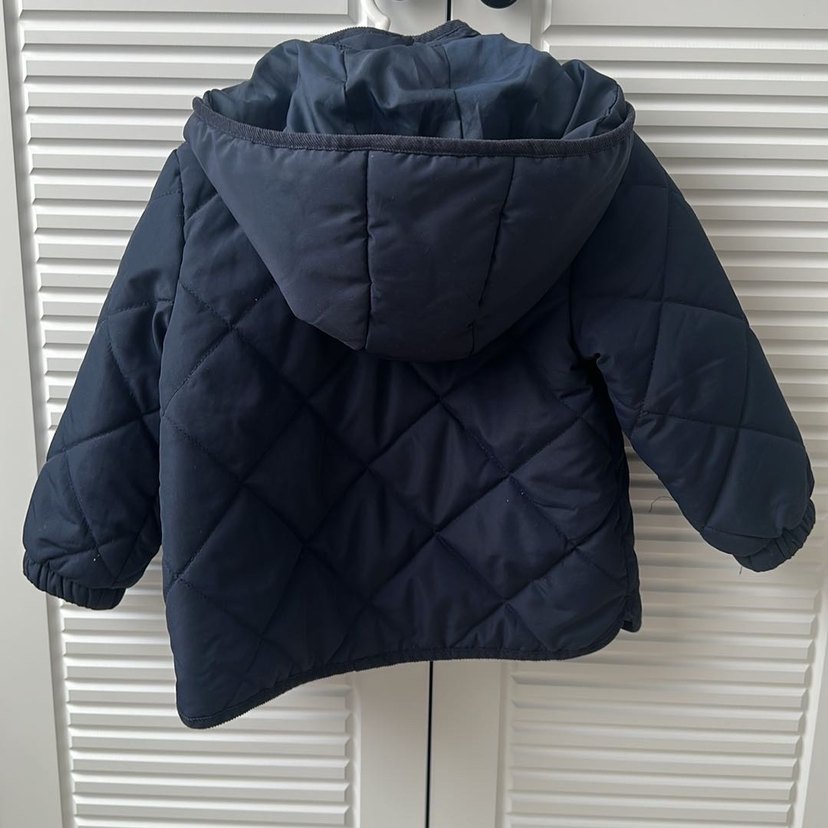 Düğmeli Lacivert Erkek Çocuk Mont - Görsel 2